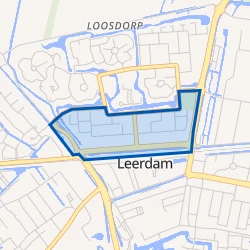 Kaart van Vogelbuurt (Leerdam)