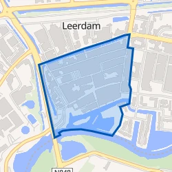 Kaart van Leerdam centrum zuid