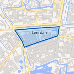 Kaart van Leerdam centrum noord