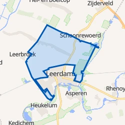 Kaart van Leerdam buitengebied