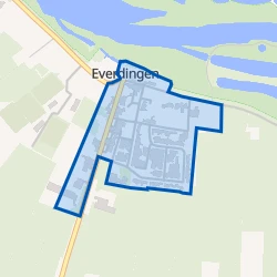 Kaart van Everdingen kern