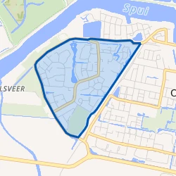 Kaart van Oud-Beijerland Zoomwijck