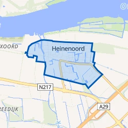 Kaart van Heinenoord Woonkern