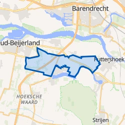 Kaart van Mijnsheerenland Buitengebied