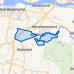 Kaart van Westmaas Buitengebied