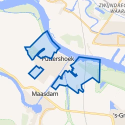 Kaartje van Puttershoek Buitengebied