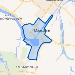 Kaart van Maasdam Woonkern