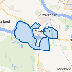 Kaart van Maasdam Buitengebied