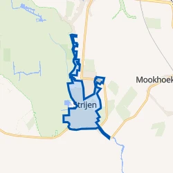 Kaart van Strijen Woonkern