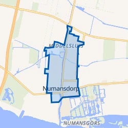 Kaart van Numansdorp Woonkern