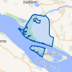 Kaart van Goudswaard Buitengebied