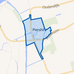 Kaart van Piershil Woonkern