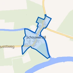 Kaart van Schouwerzijl