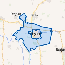 Kaart van Buitengebied Winsum
