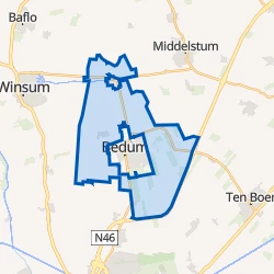 Kaart van Buitengebied Bedum