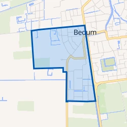Kaart van Bedum West