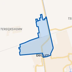 Kaart van Bedum Noord - West