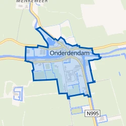 Kaart van Onderdendam