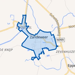 Kaart van Zandeweer