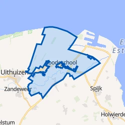 Kaart van Buitengebied Uithuizermeeden