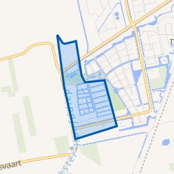 Kaart van Buitengebied ten noorden van Zevenhuizen