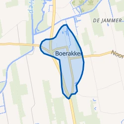 Kaart van Boerakker
