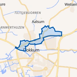 Kaart van Dokkum Noord