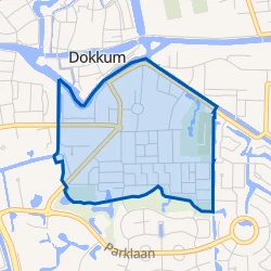 Kaart van Dokkum Fonteinslanden