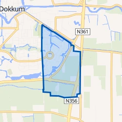 Kaart van Dokkum Kooilanden