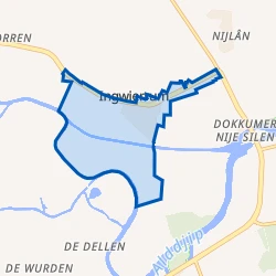 Kaart van Engwierum
