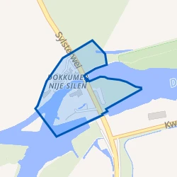 Kaartje van Dokkumer Nieuwe Zijlen