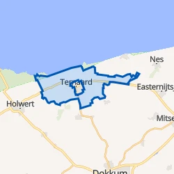 Kaart van Verspreide huizen Ternaard