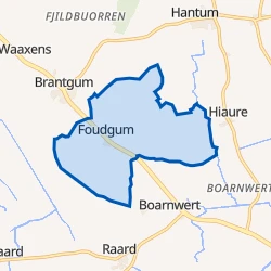 Kaart van Foudgum