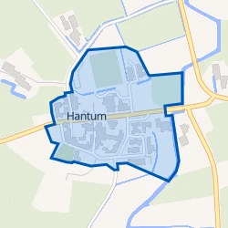 Kaart van Hantum