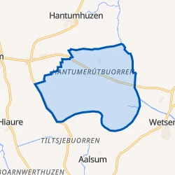Kaart van Hantumeruitburen