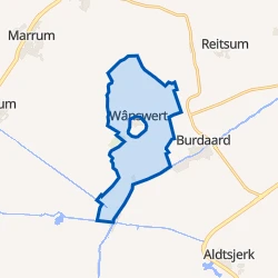Kaart van Verspreide huizen Wanswerd
