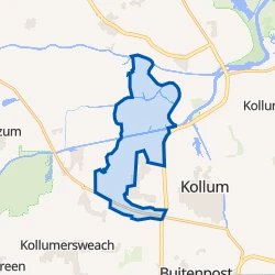 Kaart van Verspreide huizen Oudwoude