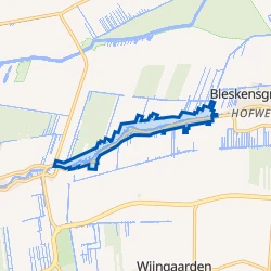 Kaart van Bleskensgraaf-West