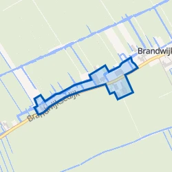 Kaart van Brandwijk-Noord-West