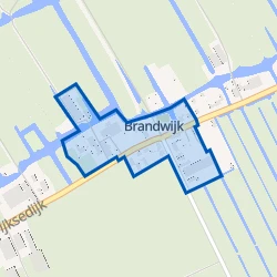 Kaart van Brandwijk-Kern-Oud