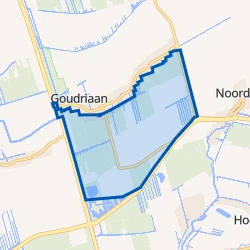 Kaartje van Goudriaan-Buitengebied-Zuid