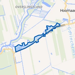 Kaart van Hoornaar-Lage-Giessen