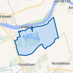 Kaart van Langerak-Buitengebied