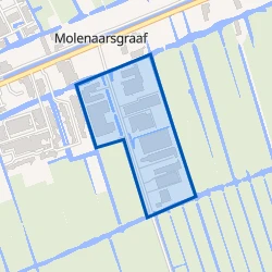 Kaartje van Molenaarsgraaf-Polderweg-oost