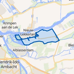 Kaart van Nieuw-Lekkerland-Buitengebied