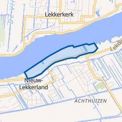Kaartje van Nieuw-Lekkerland-Noord