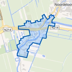 Kaart van Noordeloos-West