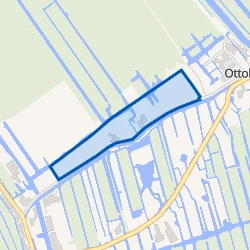 Kaart van Ottoland-Kortezijde