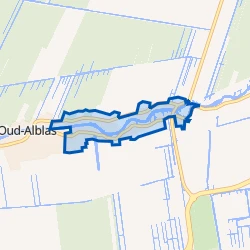 Kaart van Oud-Alblas-Oost
