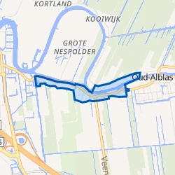 Kaart van Oud-Alblas-West